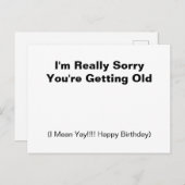 あなたは皮肉を言われて申し訳ないおもしろい ポストカード (正面/裏面)