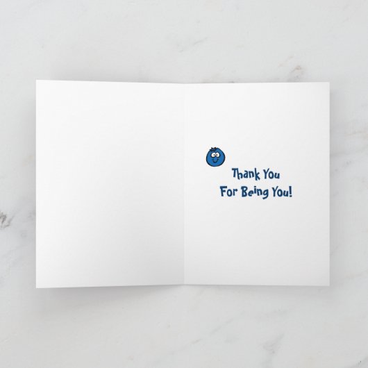 あなたは真の青の友よ！ カード (内部)