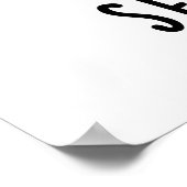 あなたは真面目に猫おもしろいプリン ポスター (角)