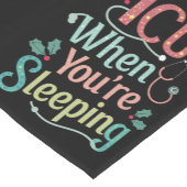 あなたは眠るICU時ICUナースクリスマス ショートテーブルランナー (コーナー)