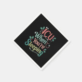 あなたは眠るICU時ICUナースクリスマス スタンダードカクテルナプキン (角)