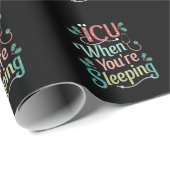 あなたは眠るICU時ICUナースクリスマス ラッピングペーパー (ロールコーナー)