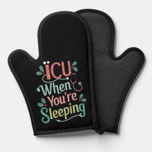 あなたは眠るICU時ICUナースクリスマス 鍋つかみ