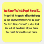 あなたは知ってるサイケナースもし... スクエアシール (正面)