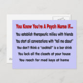 あなたは知ってるサイケナースもし... ポストカード (正面/裏面)