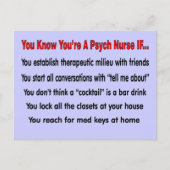 あなたは知ってるサイケナースもし... ポストカード (正面)