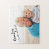 あなたは祖父最高の孫写真 ジグソーパズル (縦)