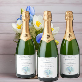 あなたは祖父母になる気球 スパークリングワインラベル