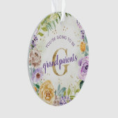 あなたは祖父母の妊娠が明らかになる オーナメント (正面)