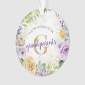 あなたは祖父母の妊娠が明らかになる オーナメント (正面)