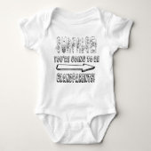 あなたは祖父母の妊娠を驚かせる ベビーボディスーツ (正面)