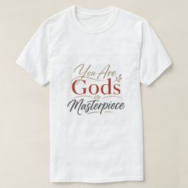あなたは神の傑作です キリスト教励まし Tシャツ