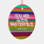 あなたは神の最高傑作エペソ引用文 セラミックオーナメント (右)