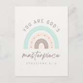 あなたは神の最高傑作エペソ2:10 ポストカード (正面)