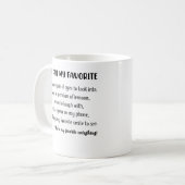 あなたは私お気に入りののバレンタインデーの贈り物 コーヒーマグカップ (正面左)