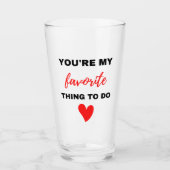 あなたは私お気に入りのの黒い仕事 タンブラーグラス (正面)