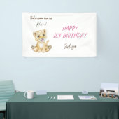 あなたは私がピンクの轟音を聞く誕生日 横断幕 (トレードショー)