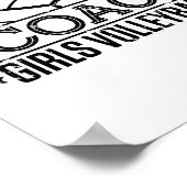 あなたは私が女子バレーボールをコーチする怖がらない ポスター (角)