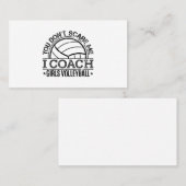 あなたは私が女子バレーボールをコーチする怖がらない  名刺 (正面/裏面)