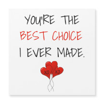 あなたは私が最高のマグネットカードを作った選択