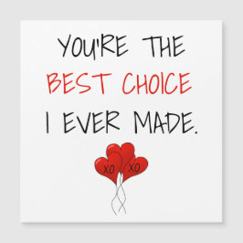 あなたは私が最高のマグネットカードを作った選択