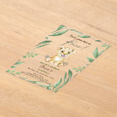 あなたは私が轟音を聞く最初の誕生日 アクリル招待状 (レイダウン)