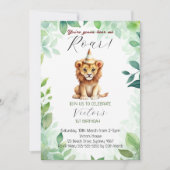 あなたは私が轟音を聞く最初の誕生日 招待状 (正面)