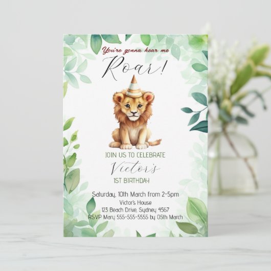 あなたは私が轟音を聞く最初の誕生日 招待状 (スタンド正面)