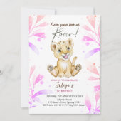 あなたは私が轟音を聞く最初の誕生日 招待状 (正面)