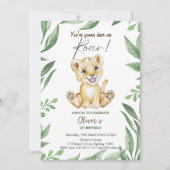 あなたは私が轟音を聞く最初の誕生日 招待状 (正面)