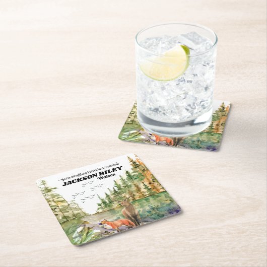 あなたは私が野生の赤面を欲しいと知ったことがない スクエアペーパーコースター (インサイチュ)