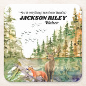 あなたは私が野生の赤面を欲しいと知ったことがない スクエアペーパーコースター (正面)