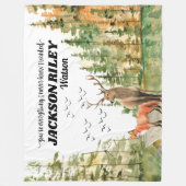 あなたは私が野生の赤面を欲しいと知ったことがない フリースブランケット (正面)
