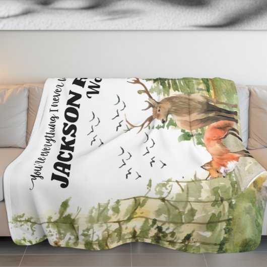 あなたは私が野生の赤面を欲しいと知ったことがない フリースブランケット