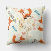 あなたは私たちのアドベンチャーもっとも偉大オレンジキツネ クッション (裏面)