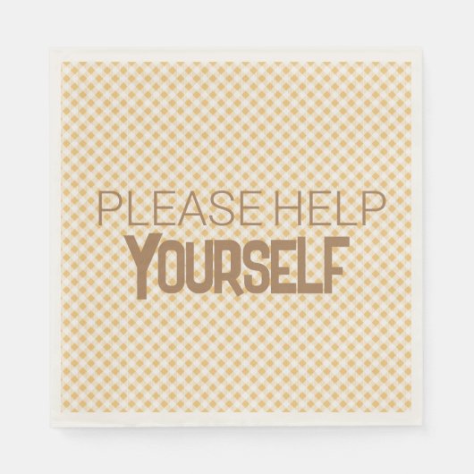 あなたは私たちのサンシャインペーパーナプキン スタンダードランチョンナプキン (正面)