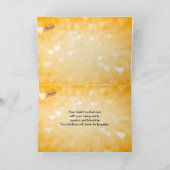 あなたは私たちのハート、折り畳まれたサンキューカードに触れた サンキューカード (内部)