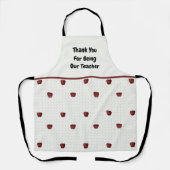 あなたは私たちのモザイクのリンゴである先生ありがとう エプロン (正面)