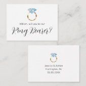 あなたは私たちのリングや輪ベアラーダイヤモンド結婚のリングや輪だろうか ノートカード (正面/裏面)