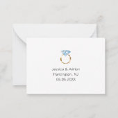 あなたは私たちのリングや輪ベアラーダイヤモンド結婚のリングや輪だろうか ノートカード (裏面)