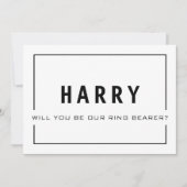 あなたは私たちのリングや輪持ちですか。Groomsmanカード 招待状 (正面)