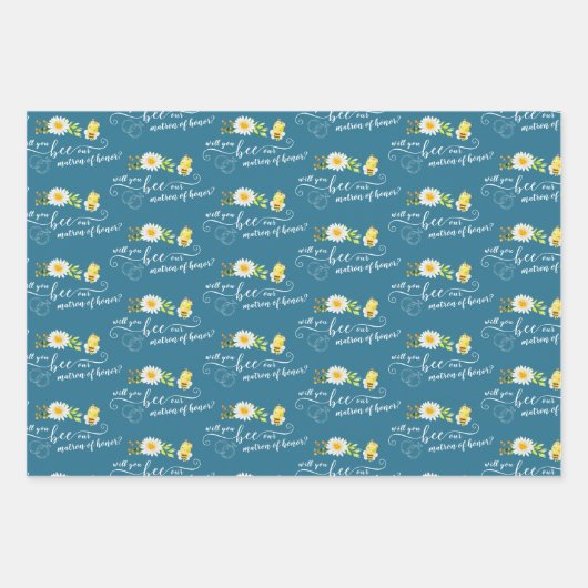 あなたは私たちの名誉の包装シートのマトロンになるのだろうか ラッピングペーパーシート (正面)