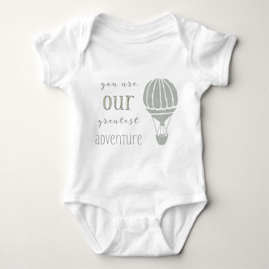 あなたは私たちの素晴らしアドベンチャーだ ベビーボディスーツ (正面)