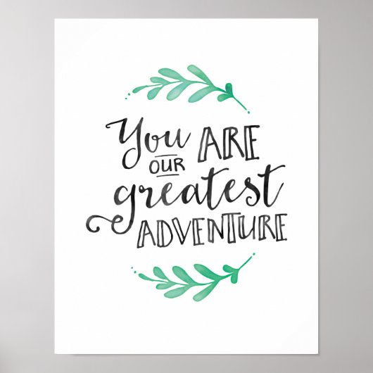 あなたは私たちの素晴らしアドベンチャータイポグラフィのポスター ポスター (正面)