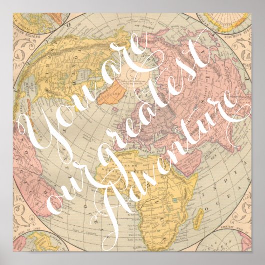 あなたは私たちの素晴らしアドベンチャー子供部屋ベビールーム ポスター (正面)