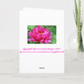 「あなたは私たちの考えでは」フローラグリーティングカード(PHO) カード (裏面)