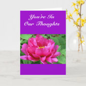 「あなたは私たちの考えでは」フローラグリーティングカード(PHO) カード (黄色い花)