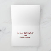 あなたは私たちの"トップドッグ"誕生日 カード (内部)