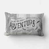 あなたは私たちもっとも偉大のアドベンチャーウォーターの色のインク ランバークッション (正面)