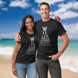 あなたは私と結婚してくれますか オプティシャンチャート オーダーメイド  Tシャツ
